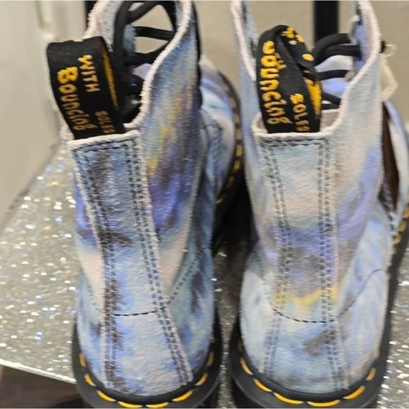 Dr Martens 1460 Pascal Tie Dye Leather Lace-Up Boots - Picture 13 of 14